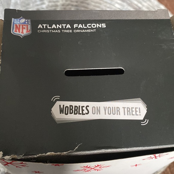 Hallmark Atlanta Falcons Christmas tree ornament NIB BOBBLEHEAD - Picture 2 of 3